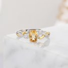 925 silver little Topaz Ring yellow
