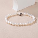 925 Silver Pearl Bracelet white