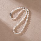 925 silver pearl necklace white