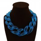 Acrylic Collar Chunky Choker Statement Bib Chain Necklace Pendants green