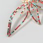 Alloy Diamond Rhinestone Full Diamond Floral Earrings AB color