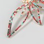 Alloy Diamond Rhinestone Full Diamond Floral Earrings color
