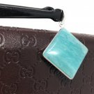 AmazonitNatural Gemstone Pendant Jewelry Supplies for DIY Jewelry Making 42x30.15mm Default Title