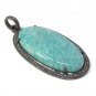 Amazonite Pendant; GemstPave Diamond Pendant Gemstone Diamond Pendant Gifts for Her Default Title