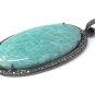 Amazonite Pendant; GemstPave Diamond Pendant Gemstone Diamond Pendant Gifts for Her Default Title