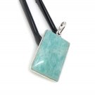 Amazonite; Amazonite Pendant; GemstNatural Gemstone Pendant Blue Pendant 41.25x22mm Default Title