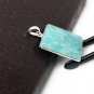 Amazonite; Amazonite Pendant; GemstNatural Gemstone Pendant Blue Pendant 41.25x22mm Default Title