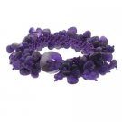 Amethyst Chip Confetti Toggle Bracelet B10036A