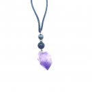 Amethyst Shungite Hematite Necklace Chunky Amethyst Rock