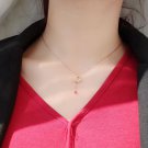 Anniversary CZ C Shape Leaf Heart Tassels 925 Sterling Silver Necklace Silver