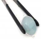 Aquamarine Connectors; Gemstone Connectors; Aquamarine;Jewelry Making DIY 29x15.5mm Default Title