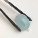 Aquamarine Connectors; Gemstone Connectors; Aquamarine;Jewelry Making DIY 30x17x7mm Default Title