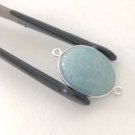 Aquamarine Connectors; Gemstone Connectors; Aquamarine; SJewelry Making DIY 28x17mm Default Title