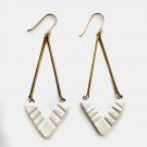Ariadne Ceramic Earrings white