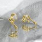 Asymmetry Irregular CZ Lava Flow 925 Sterling Silver Dangling Earrings Silver