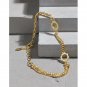 Asymmetry Rope Curb Puffed Gucci Chain Sunflower 925 Sterling Silver Bracelet Yellow Gold
