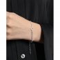 Asymmetry Rope Curb Puffed Gucci Chain Sunflower 925 Sterling Silver Bracelet Yellow Gold