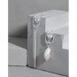 Asymmetry Shell Pearl CZ Tassels 925 Sterling Silver Dangling Earrings Yellow Gold