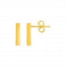 Bar Post Earrings in 14k Yellow Gold Yellow Gold