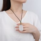Beauty is like jade and Hotan jade pendant white