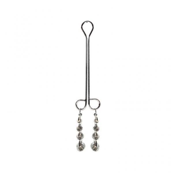 Bijoux De Cli Clitoral Clamp Double Loop With Diamond Drops PHSBDC009
