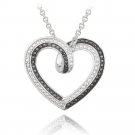 Black & White Diamond Accent Reversible Necklace PBR13380M