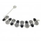 Black Onyx Gemstone Fancy Bracelet 925 Sterling Silver Jewelry Gifts for Women black