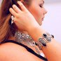 Black Onyx Gemstone Fancy Bracelet 925 Sterling Silver Jewelry Gifts for Women black