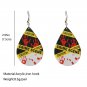Bloodstained Fingerprint Handprint Clear Acrylic Earrings 2