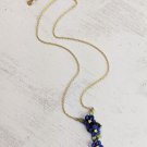 Blue Violet Pendant Necklace Default Title