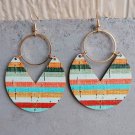 Bohemian Geometric Stripe Panel Women's Drop Earrings 2
