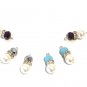 Bracelet Charms; Jewelry Making; Pearl Charm; BeaCrystal Charms Charms Bulk 2 Pcs Metallic Silver