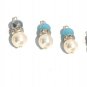 Bracelet Charms; Jewelry Making; Pearl Charm; BeaCrystal Charms Charms Bulk 2 Pcs Metallic Silver