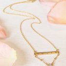 Bridged Bar Necklace Gold vermeil