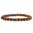 Brown Cats Eye Beaded Stretch Bracelet B9084BN