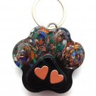 Calming Dog Charms EMF 5G Protection Paw Print over 25 pounds Chakra Crystals Paw Print