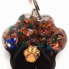 Calming Dog Charms EMF 5G Protection Paw Print over 25 pounds Chakra Crystals Starfish