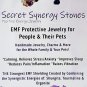 Calming Dog Charms EMF 5G Protection Paw Print over 25 pounds Chakra Crystals Starfish