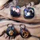Calming Dog Charms EMF 5G Protection under 30 pounds Paw Print Chakra Crystals Paw Print