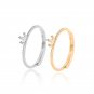 Casual Cute Mini Crown 925 Sterling Silver Adjustable Ring Silver