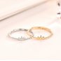 Casual Cute Mini Crown 925 Sterling Silver Adjustable Ring Yellow Gold