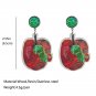 Caterpillar Growth Colorful Butterfly Earrings 1