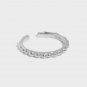 Classic Beads 925 Sterling Silver Adjustable Ring Silver
