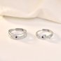 Classic CZ Safe Haven 925 Sterling Silver Adjustable Promise Ring Women Ring