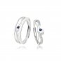 Classic CZ Safe Haven 925 Sterling Silver Adjustable Promise Ring Women Ring