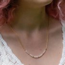 Claudia Necklace - Gold Moonstone