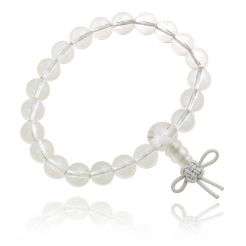 Clear Crystal 8mm Power Bead Stretch Bracelet B11918CR