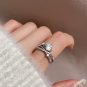 Cosmic Trail Planet Rings Women's Zircon Rhinestone Wedding Rings Gold Color