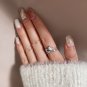 Cosmic Trail Planet Rings Women's Zircon Rhinestone Wedding Rings Gold Color