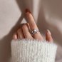 Cosmic Trail Planet Rings Women's Zircon Rhinestone Wedding Rings Gold Color